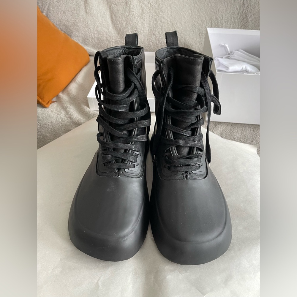 Ambush Black Lace-Up Boots